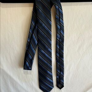 Apt. 9 Black and Blue Striped Tie